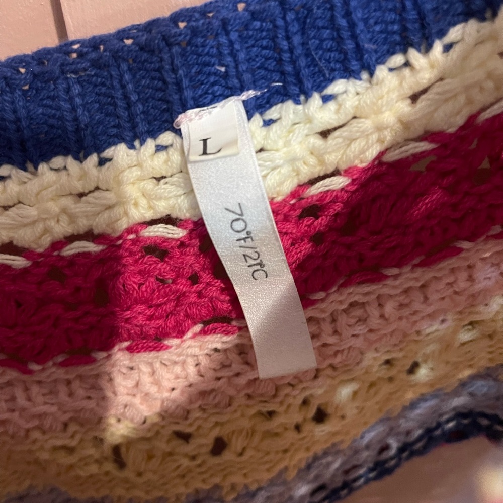 Colorful Striped Crochet Top - Picture 3 of 3